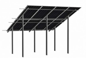 Földi rögzítési rendszer 10 (2x5) panelhez a függőleges síkban - Img 2