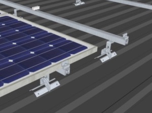 Sistem de prindere in tabla trapezoidala pentru 18 (2x9) panouri în plan vertical - Img 2