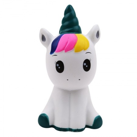 Jucarie Squishy, parfumata, pui de unicorn, curcubeu