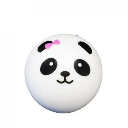 jucarie squishy ieftina model ursulet panda cu fundita