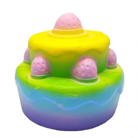 jucarie squishy ieftina model tort cu fructe