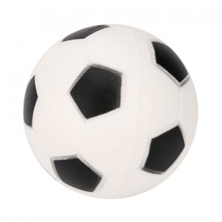 Jucarie Squishy ieftina, model minge de fotbal, alba