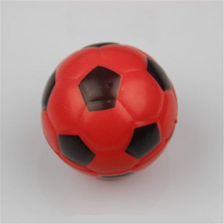 Jucarie Squishy ieftina, model minge de fotbal, rosie