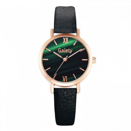 ceas dama ieftin negru cu verde