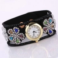 Ceas dama Colorful Flower - negru - Img 2
