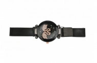 Ceas dama elegant cu geam fatetat, bratara magnetica si ornament cristale - Img 2