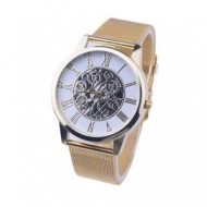 Ceas dama tip skeleton - White & Gold - Img 2