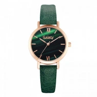 Ceas de dama modern, Gaiety, cadran in degrade, curea verde