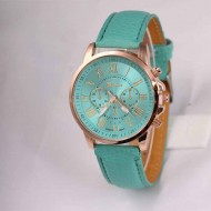 Ceas Geneva ieftin, de dama - mint green