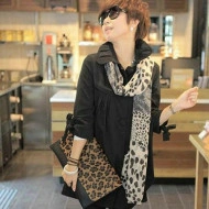 Esarfa eleganta din voal, animal print, model 24 - Img 2