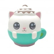 Jucarie Squishy, Jumbo, model pisicuta in canita