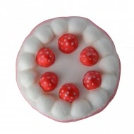 Jucarie Squishy, Jumbo, parfumata, model tortulet cu capsuni - roz - Img 2