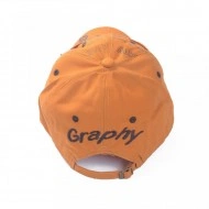Sapca moderna cu broderie si inchidere reglabila - orange - Img 3