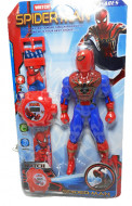 Set Ceas cu proiectie si figurina Spider Man