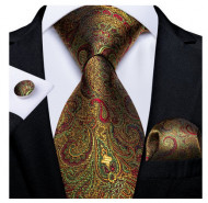 Set cravata + batista + butoni - matase 100% - model 146