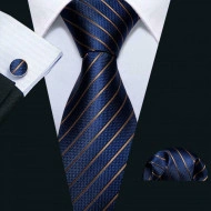 Set cravata + batista + butoni - matase 100% - model 8