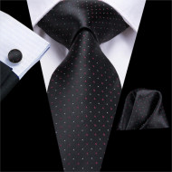 Set cravata + batista + butoni - matase naturala 100% - model 70