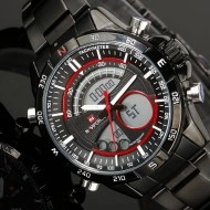 Ceas barbatesc metalic dual-time Naviforce, NF9031M, Military / Sport