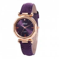 Ceas dama ieftin Amber, fin si elegant, purple / mov