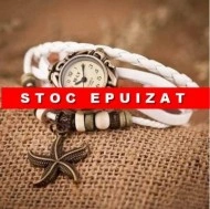 Ceas vintage dama cu pandant stea de mare