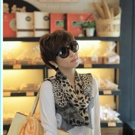 Esarfa eleganta din voal, animal print, model 24 - Img 3