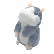 Hamsterul vorbitor, jucarie interactive, culoare alb / gri
