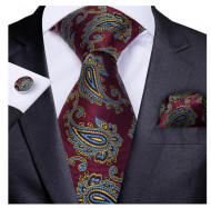 Set cravata + batista + butoni - matase 100% - model 206