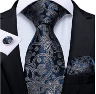 Set cravata + batista + butoni - matase 100% - model 254