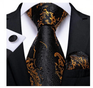 Set cravata + batista + butoni - matase naturala 100% - model 47