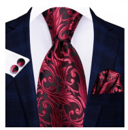 Set cravata + batista + butoni - matase naturala 100% - model 79