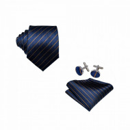 Set cravata + batista + butoni - matase naturala 100% - model 8