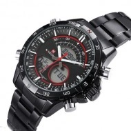 Ceas barbatesc metalic dual-time Naviforce, NF9031M, Military / Sport - Img 2