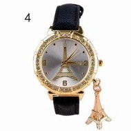 Ceas dama elegant cu cristale si pandant - originalitate si stil - negru