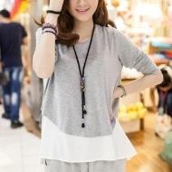 Colier fashion cu elemente metalice multicolore - Img 2