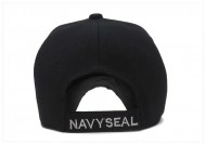 Sapca moderna cu broderie, Navy Seal si inchidere reglabila - bleumarine cu alb - Img 2