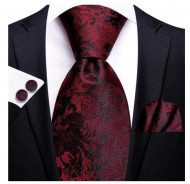 Set cravata + batista + butoni - matase 100% - model 191