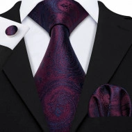Set cravata + batista + butoni - matase 100% - model 92