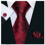 Set cravata + batista + butoni - matase naturala 100% - model 120