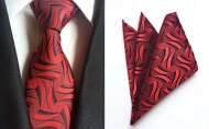 Set cravata + batista - matase 100%, tesatura Jaquard - model 52