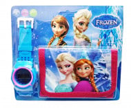 Set frumos Ceas pentru fetite cu portofel, tip Frozen