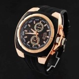 Ceas barbatesc V6 Black & Golden Edition + cutie cadou