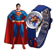 Ceas copii (baietei), model 3d, cu Super Man - Img 2