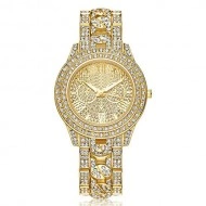 Ceas dama Luxury Full Crystals - Golden