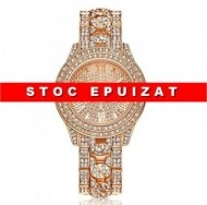 Ceas dama Luxury Full Crystals - Rose Golden