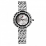 Ceas dama Soxy, Sofisticated Woman, elegant cu cristale, argintiu