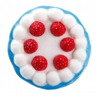Jucarie Squishy, Jumbo, parfumata, model tortulet cu capsuni - Img 2