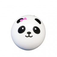 Jucarie Squishy, model ursulet panda cu fundita