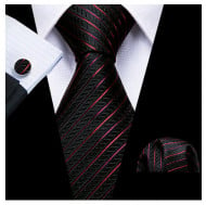 Set cravata + batista + butoni - matase naturala 100% - model 121
