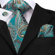 Set cravata + batista + butoni - matase naturala 100% - model 53