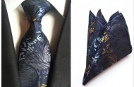 Set cravata + batista - matase 100%, tesatura Jaquard - model 59